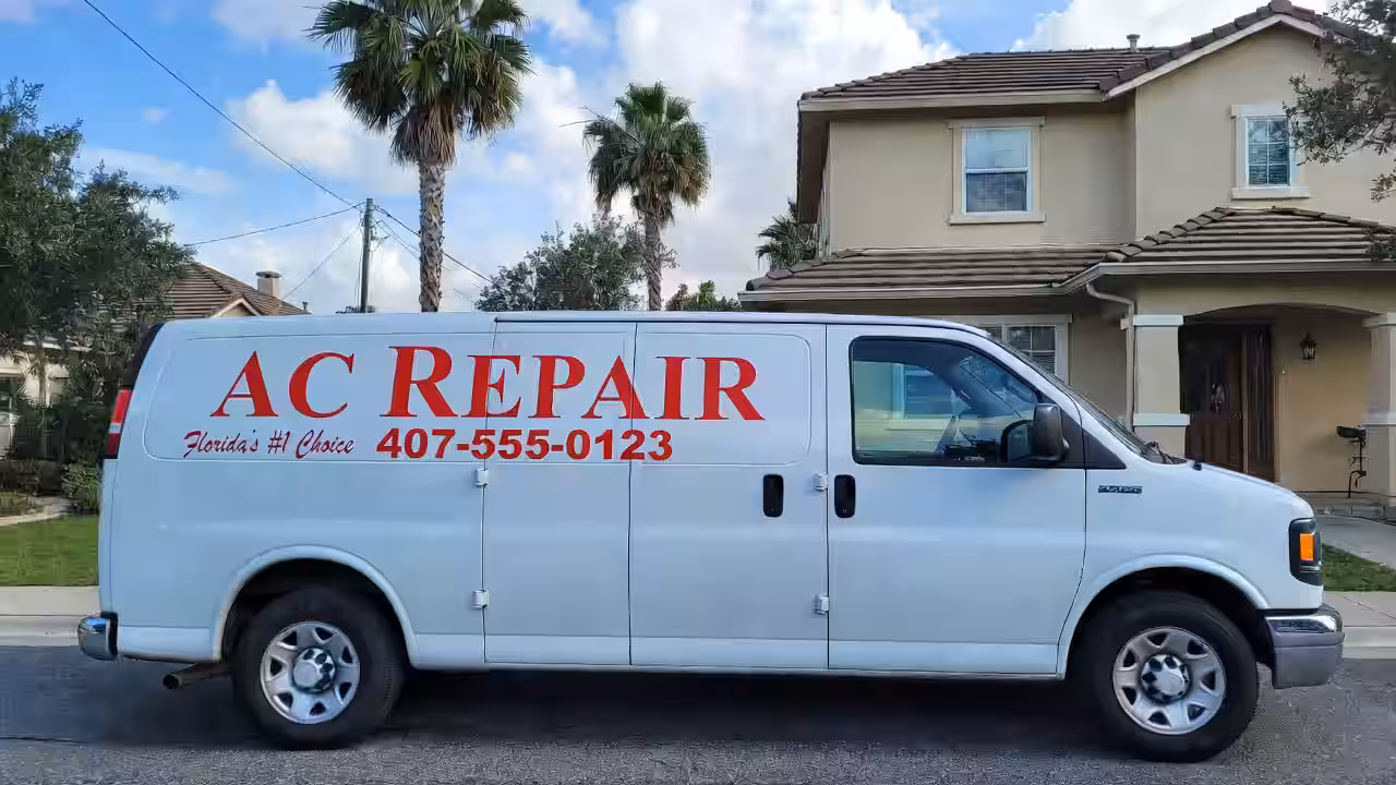 AC technician performing maintenance on a rooftop commercial unit