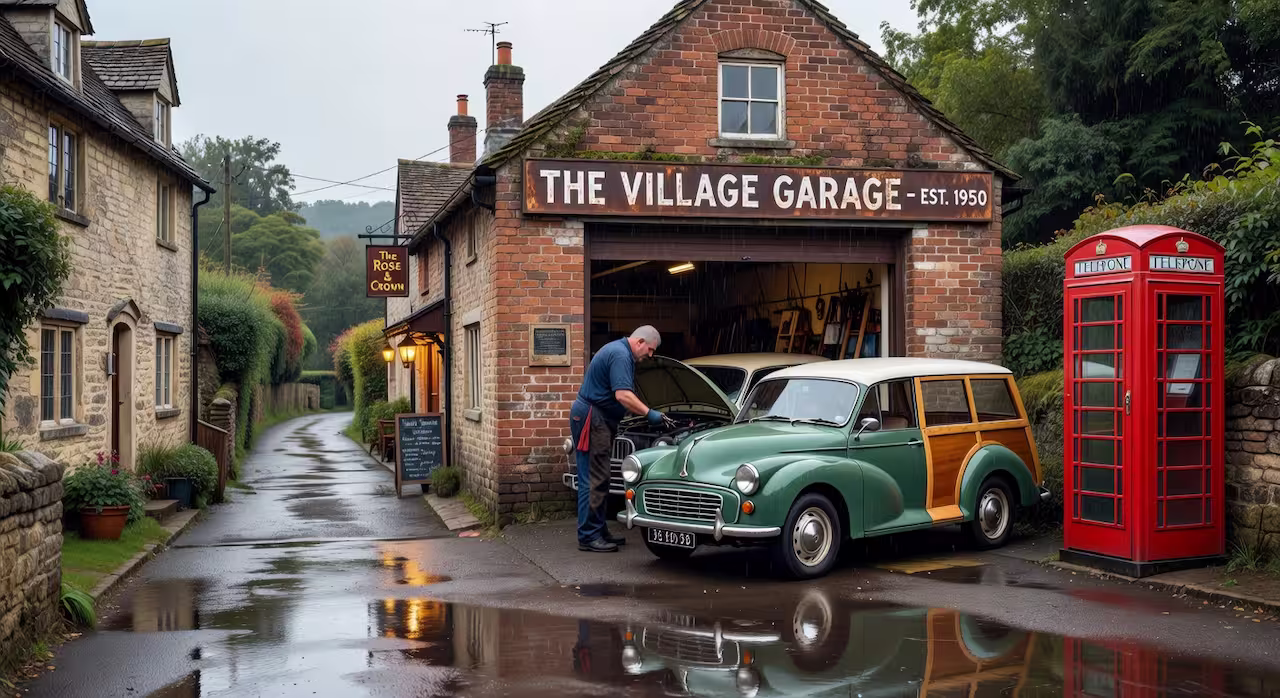 An auto repair shop from the outside